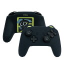 GeekShare NS Proコントローラーカバー シリコン製 ソフト スキンケース Switch Proコントローラー対応 NS Proコントローラーカバーとシール付け 保護カバー 保護ケース 耐衝撃 簡単装着 滑り止め ほこり防止 NS Pro保護カバー 羅小黒(ブラック猫耳)