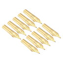 【送料無料】PATIKIL 0.5-0.7mm ライン幅 ペン先 ペンニブ 替えペン先 10個 304ステンレス鋼 書道用 金
