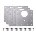 【送料無料】MAEXUS 補強プレート 9cmステンレス板 ステンレス製ドアヒンジ修理キット ネジ付きキャビネットヒンジ修理プレートキット リペアプレート ステ...