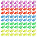 【送料無料】Funk Doggie 金魚すくい おもちゃ 65個セット 縁日すくい うき金魚 やわらかウニボール ポイ シミュレーションミニ金魚 水に浮く お祭り おうち縁日セット 装飾 夏祭り 景品 セット