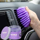 【送料無料】TICARVE ジェルクリーナー 車内掃除 簡単にほこりやゴミ取り スライム掃除 パソコン キーボード掃除スライム 隙間掃除 多用途洗車お手入れ用品 運転席周りの掃除 マジッククリーニングジェル パープル 160g