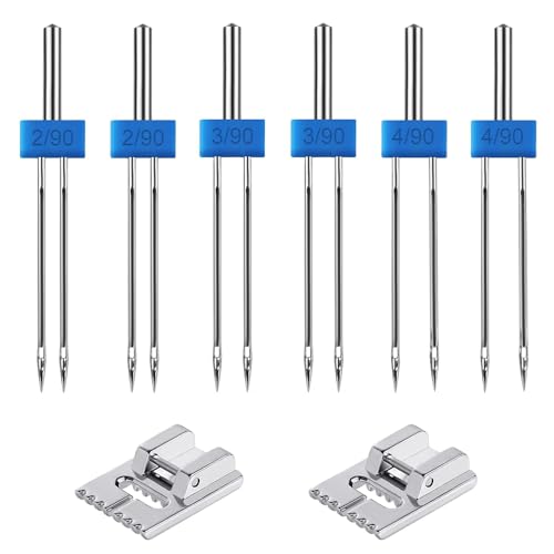 【送料無料】ADOFUN 家庭用多機能電動ミシン二本針 【2 セット】ミシン針 ミシン 押えフット ミシン押..