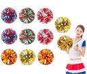 【送料無料】siawadeky ポンポン チア 10個セット ハンドフリー チアポンポン 体操フラワーボール 応援ポンポン 応援グッズ持ち手付き チアガール 運...