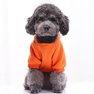 【送料無料】AmzBarley 犬 服 秋冬 パーカー フード付 防寒 暖かい 柔らかい 可愛い ドッグウェア 冬 ..