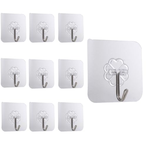 【送料無料】RuiMi 壁掛けフックセット 耐荷重20KG 傷つけない 貼り付け跡な 防水 防湿 キッチン トイレ 錆びない 強力粘着フック 壁掛けフック【穴開...