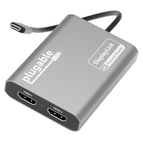 【送料無料】Plugable USB-C グラフィック変換アダプタ Apple Silicon（M1 M2 M3 チップなど）チップ搭..