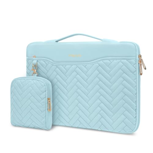 【送料無料】MOSISO 360保護 PCケース ラップトップスリーブバッグ、長方形キルティングバッグ ハンド..