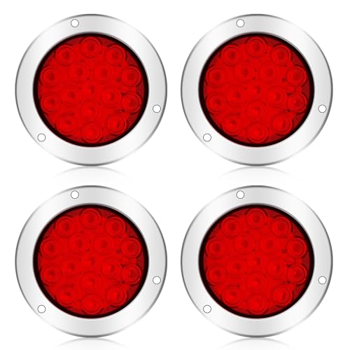 【送料無料】Aoling トラック テールランプ 丸型 4個(4)