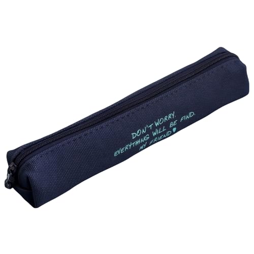 【送料無料】ZEWZE ペンケース 帆布 スリム型 筆箱 シンプル コンパクト 小さいペンケース ミニペンケ..