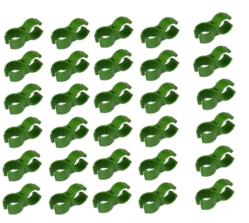 【送料無料】siawadeky 支柱クリップ 植物支柱 ヘゴ支柱 11mm 50個セット 植物杭コネクタ ガーデン用 菜園 クロスバンド 組み込み式 何度も使える 連結 固定 誘引クリップ 園芸用品 農業用 家庭用