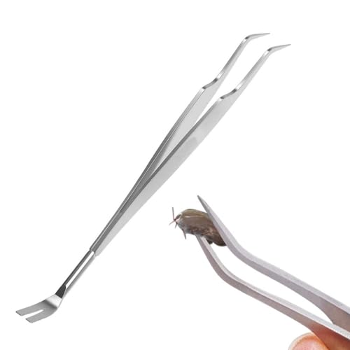 【送料無料】ペット用 ピンセット ダニ取り 2本セット ステンレス製 ティック除去 ダニ駆除ツール 猫犬..