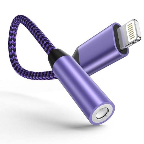 【送料無料】iPhone 変換アダプタ イヤホン ジャック Lightning - 3.5mm イヤホン 変換ケーブル MFi認..