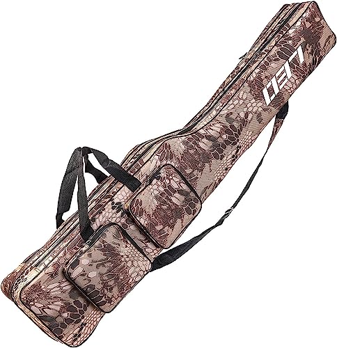 【送料無料】HUACHENG 釣り用ロッドケース 釣り用バッグ フィッシングバッグ 折畳 大容量 竿袋 釣り竿入れ ポータブル 釣りロッド 釣り竿 ツール収納袋ロッドケース タックルバッグ