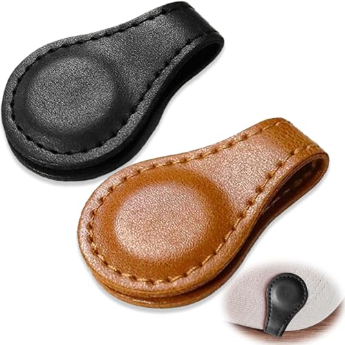 【送料無料】Adhere ゴルフマーカー レザー磁石 台座 錆びないクリップ 表裏どちらも使用可能着脱も簡単 2個入 含まれていない ゴルフマーカー