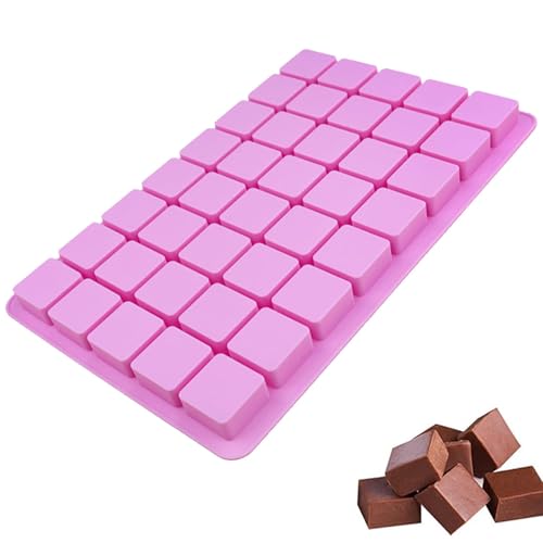 【送料無料】DEVENTORZ 正方形 シリコン型 ミニキューブ型 シリコンモールド チョコ型 シリコン型 シリコンモールド チョコレート型 お菓子型 クッキー型 ケーキ型 製菓道具 焼き型 キッチンツール 手工芸品道具 手作り 石鹸 キャンドル 樹脂 粘土 多用途 40キャビティ