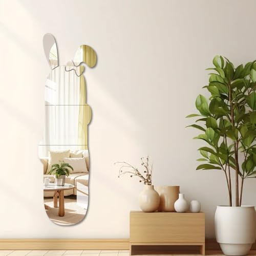 【送料無料】FLORPERRY 全身鏡 シールミラー 壁掛け鏡 どこでも貼れる割れない鏡 壁掛け ミラー HDフレ..