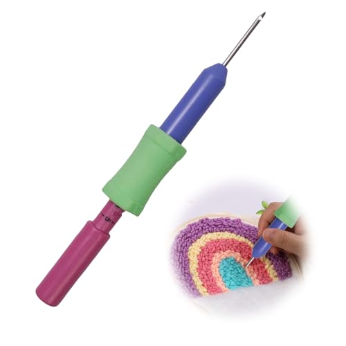 【送料無料】TVETE 刺繍 パンチニードル 針 調整可能なパンチニードルツール 刺繍用パンチ針 刺繍ペン..