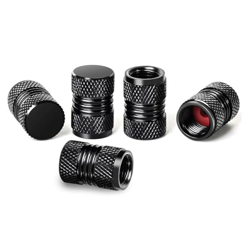 【送料無料】Aicosineg タイヤ エア バルブ キャップ アルミ合金 (5個セット) 高強度 軽量 アルミ 高級 自動車 パーツ バイク ドレスアップ 腐...