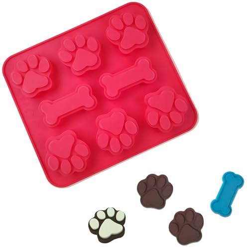 【送料無料】DEVENTORZ 猫の肉球 犬の骨 ケーキ型 シリコンモールド 可愛い ケーキ型 足跡モールド チョコ型 シリコン型 シリコンモールド チョコレート型 お菓子型 クッキー型 ケーキ型 製菓道具 ゼリー プディング 焼き型 キッチンツール 手工芸品道具 手作り 石鹸 キ