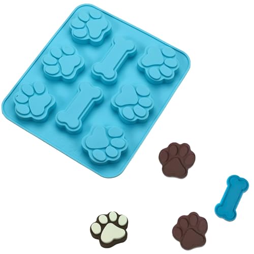 【送料無料】DEVENTORZ 猫の肉球 犬の骨 ケーキ型 シリコンモールド 可愛い ケーキ型 足跡モールド チ..