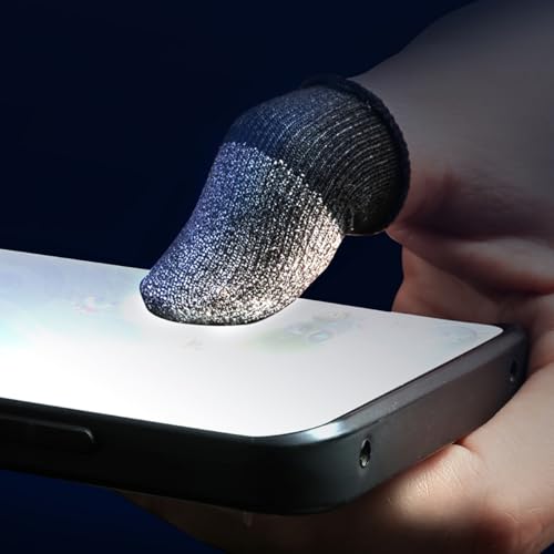 【送料無料】100％銀繊維 スマホ ゲーム用 指サック 縫い目ゼロ 超高感度 全指対応 手汗防止 ゆびサック 指カバー 音ゲー 荒野行動 Codモバイル 各種スマートフォンゲームに対応 タッチパネル対応（10個入り）
