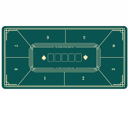 【送料無料】HOTQ ポーカーマット ポーカーテーブル 樹脂マット ホールデム ポーカーゴムマット 40*80*..