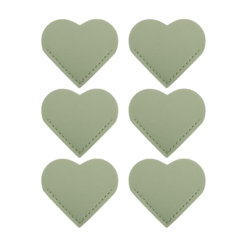 【送料無料】CAPASTEC ブックマーク しおり ハート レザー ページブックマーク ブックマーカー ページマーカー 読者 子供用 かわいい 読書ギフト 6個