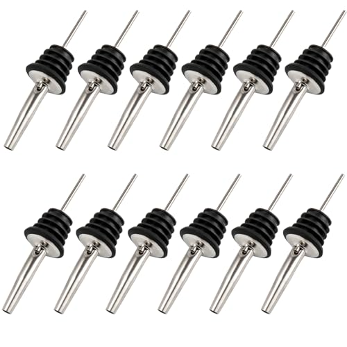 【送料無料】VitalBloom ポアラー 12個セット ワイン ステンレス製 ボトルの注ぎ口フリーポアラー ボト..