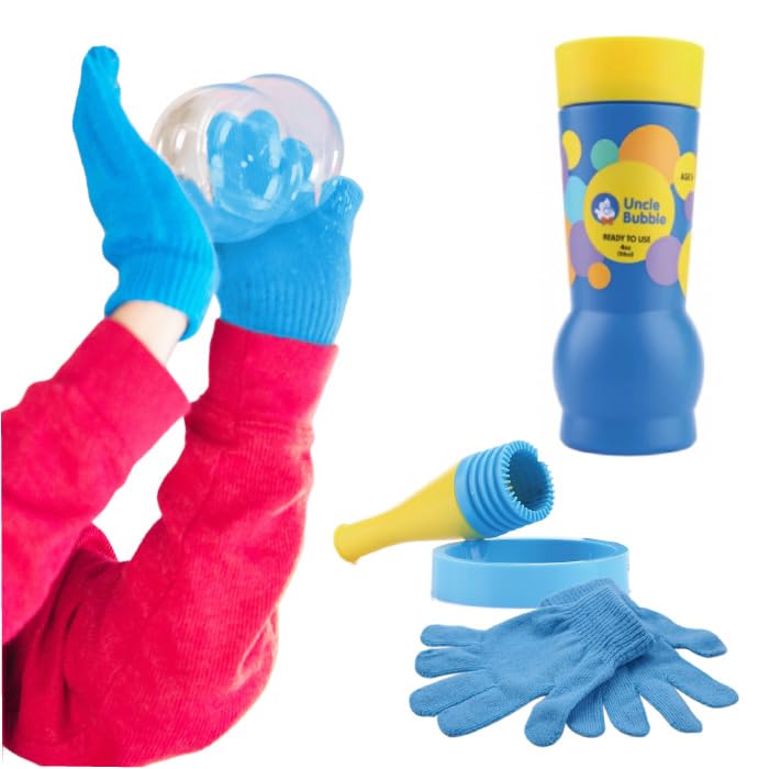 【送料無料】しゃぼん玉 セット 【 Uncle Bubble Game バウンシングバブル & 手袋 & 特製シャボン玉液】キャンプ アウトドア 盛り上がる 遊び道具 キッズ プレゼント こども 子供 遊び 外遊び 庭遊び 遊びグッズ アンクルバブル UB120_IBB