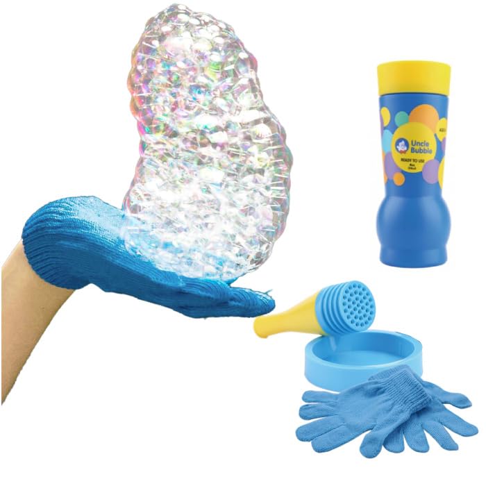 【送料無料】しゃぼん玉 セット 【 Uncle Bubble Game ふわふわバウンシングバブル & 手袋 & 特製シャボン玉液】キャンプ アウトドア 盛り上がる 遊び道具 キッズ プレゼント こども 子供 遊び 外遊び 庭遊び 遊びグッズ【ギフト】アンクルバブル UB122_IBB