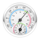 【送料無料】EsiFare 1個 室温計 ミニ温度計と湿度計 温度計 小型 室内温度計 温度計 丸 コンパクトで持ち運びが簡単 家庭 オフィス 車 気象湿度計 ...