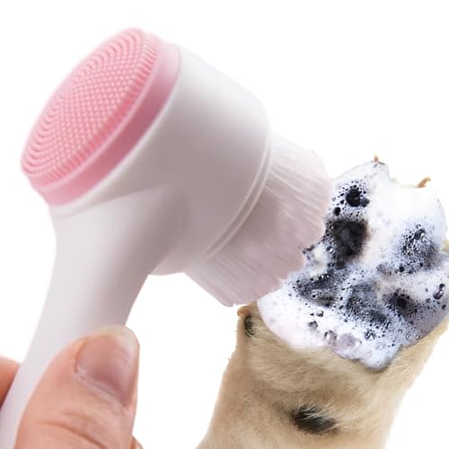 【送料無料】AZ-FRONT ペット用肉球クリーナー 足洗いブラシ 散歩後ケア 肉球汚れ除去 マッサージ機能..