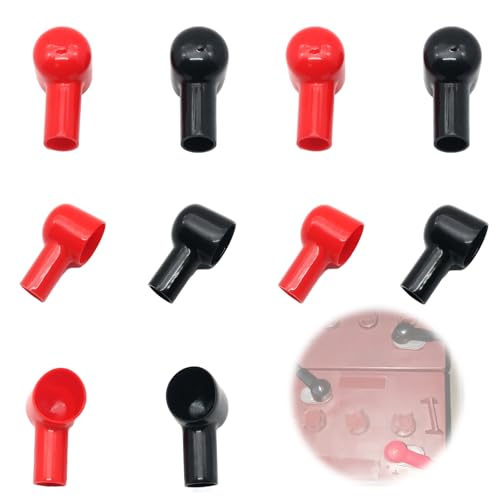 【送料無料】LYHMHAMY バッテリー端子カバー 【10個セット】 絶縁ゴムカバー 難燃性断熱材 耐高温性 耐腐食性 長さ約 46mmカバー 内径約 8mmx...