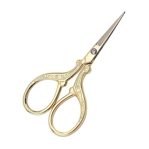 【送料無料】DEVENTORZ 糸きりはさみ 小さい手芸はさみ ステンレス製 チタンコーティング刃 鋭い切れ味..