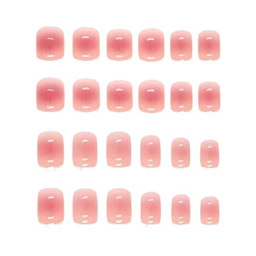 【送料無料】DFSucces ネイルチップ 24枚入 ネイルチップ ショート 両面テープ おしゃれ 花嫁ネイル 光..