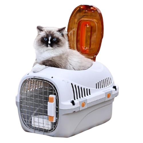 【送料無料】VARMHUS ペットキャリー 猫 キャリーケース 天窓付き 取っ手付き 通気性 組立簡単 おむつ..