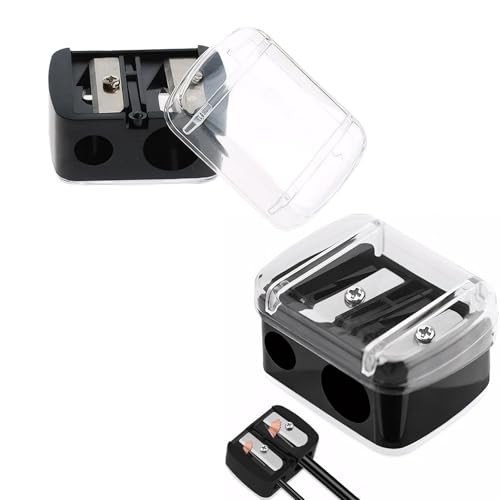 【送料無料】BLOOPIC 眉ペンシル削り アイライナー削り器 両穴デザイン 2個セット アイブロウペンシル..