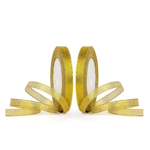 【送料無料】ChasCoCoラッピング リボン 2巻入 幅1cmラッピング サテンリボン 蝶結び ギフト DIY 手作り プレゼント 飾り 花束 クリスマス 母...