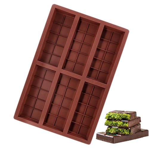 【送料無料】DEVENTORZ チョコレート型 6個取り Dubai Chocolate ドバイチョコレート 型 シリコン 型 ..