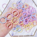 【送料無料】BLOOPIC ヘアゴム 子供 髪ゴム 高弾力 大容量 100本セット ミニ かわいい 絡まない 痛くない 高弾性 おしゃれ女の子 髪飾り ベビー 幼稚園 保育園 髪飾り(カラフル)