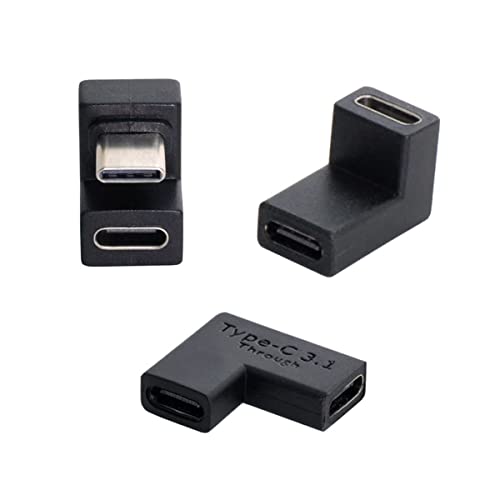 【送料無料】Cablecc 3pcs / lot USB3.1タイプCオスメス-USB-Cメス電源データNSスイッチおよび電話用10..