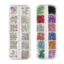 【送料無料】ラインストーン カラー 大容量 1.4mm~8mm 13色 SS3~SS40 ネイル デコ カラーラインストーン ガラスストーン Yunemart ...