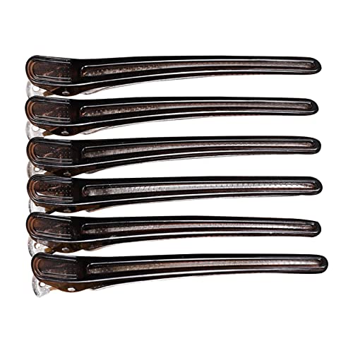 【送料無料】ZHEJIA ダッカール プロ用 美容業界 業務用 跡がつかない 120mm 強力 滑り止めゴム付き 髪..