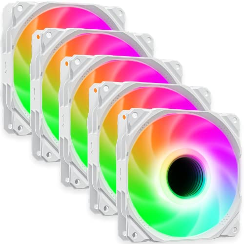 【送料無料】Novonest PCケースファン 120mm ARGB 冷却ファン PWM 4PINコネクタ RGBファン LEDファン ..