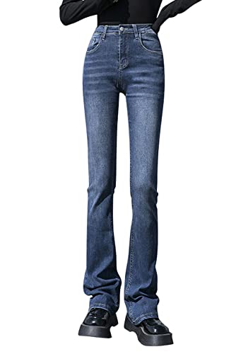 【送料無料】[Sharphon] レディース デニムパンツ ロング ブーツカット ジーンズ ベルボトム フレア ジ..