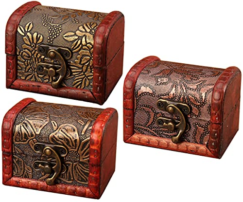 【送料無料】elrinrin アンティーク 風 ボックス 小箱 ミニ 収納 レトロ 小物入れ 木箱 収納ボックス アクセサリー入れ