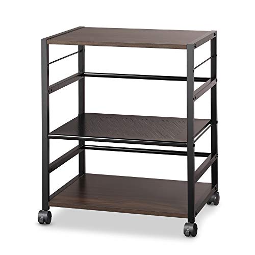 【送料無料】DEVAISE プリンター台 キャスター付き サイドワゴン デスクワゴン プリンターラック デス..