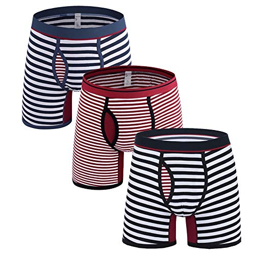 【送料無料】[Rokery] 大きめサイズ 太っている男性用下着 ボクサーパンツ ロング パンツ メンズ 下着 ..