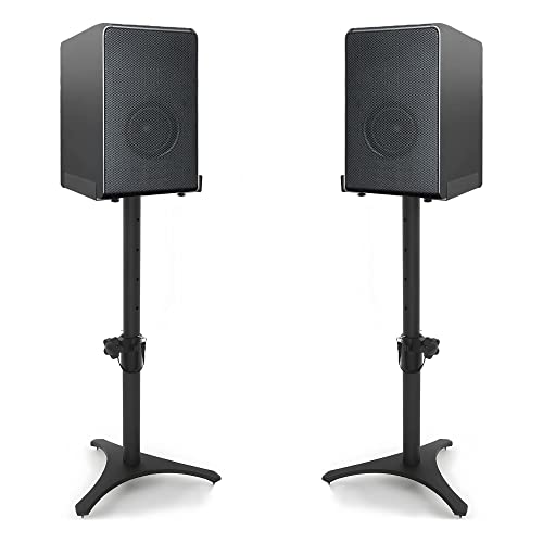 【送料無料】卓上モニタースピーカースタンド ペア デスクトップスピーカースタンド コンピュータスピ..