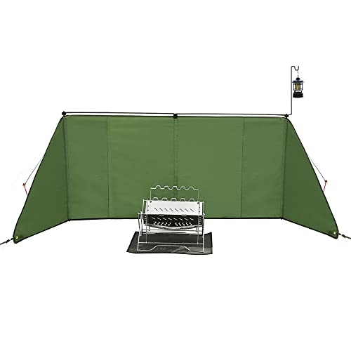 【送料無料】PSKOOK 焚き火陣幕 風避け キャンプ 風防 焚き火 リフレクター 炊き火シート ウインドスク..